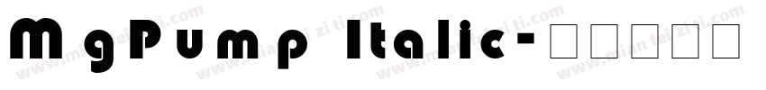 MgPump Italic字体转换